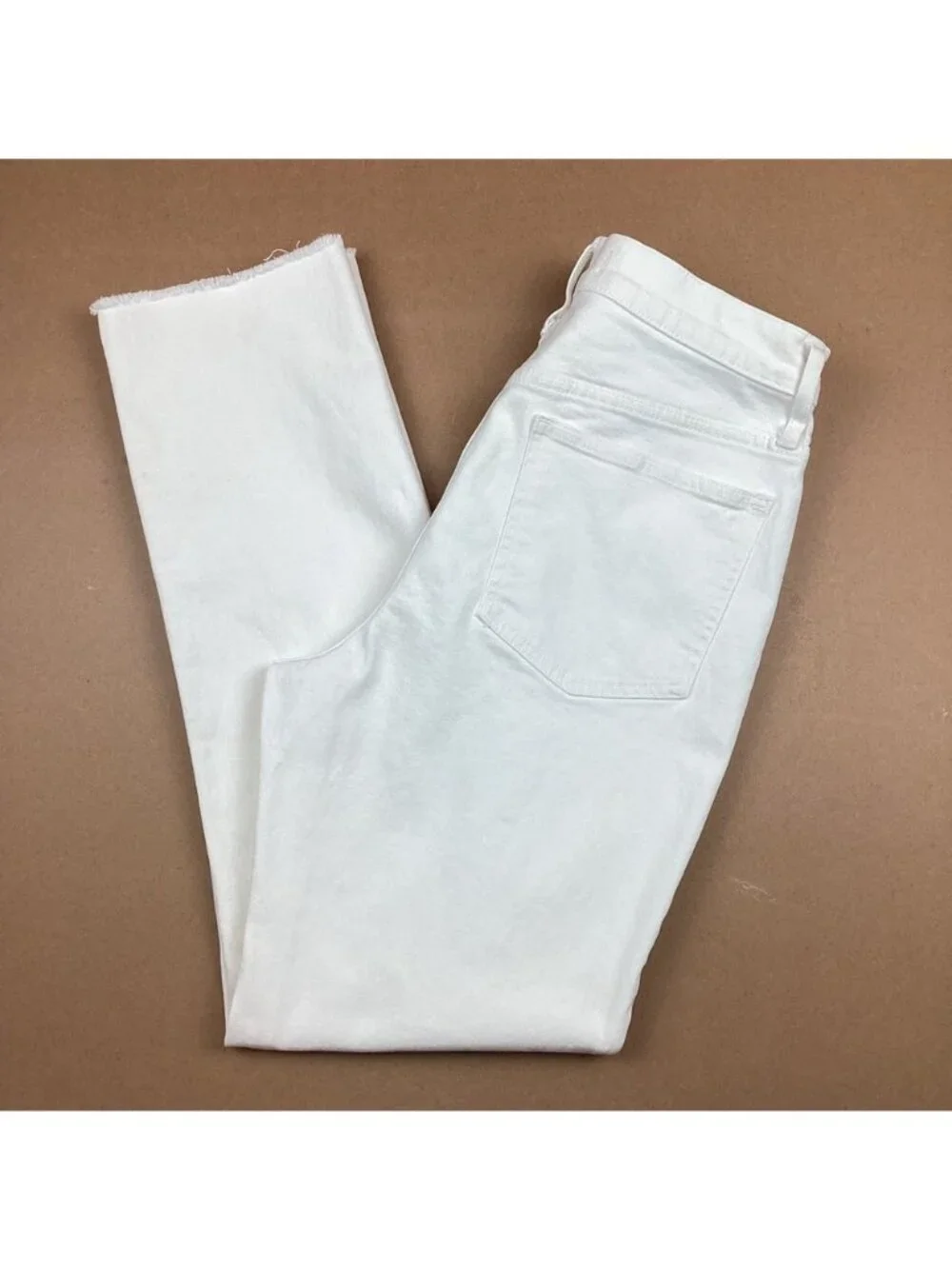 Madewell Perfect Vintage High Rise Tapered Leg Cropped Jeans White 29 - Like New - Picture 8 of 14